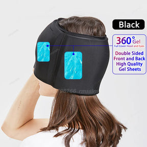 Migraine Relief Hot/Cold Therapy Hat and Eye Mask