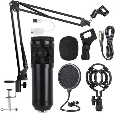 BM800 Pro Condenser Mic Kit – Studio-Grade Recording for Podcasts & Streaming