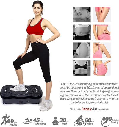 🔥 Thetechmart™ Vibration Plate – Heavy Duty Fat-Burning Machine