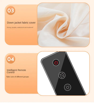 Compact Portable Clothes Dryer – Remote-Controlled
