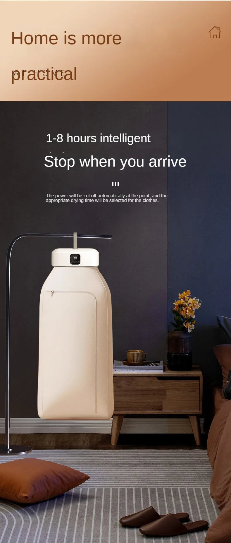 Compact Portable Clothes Dryer – Remote-Controlled