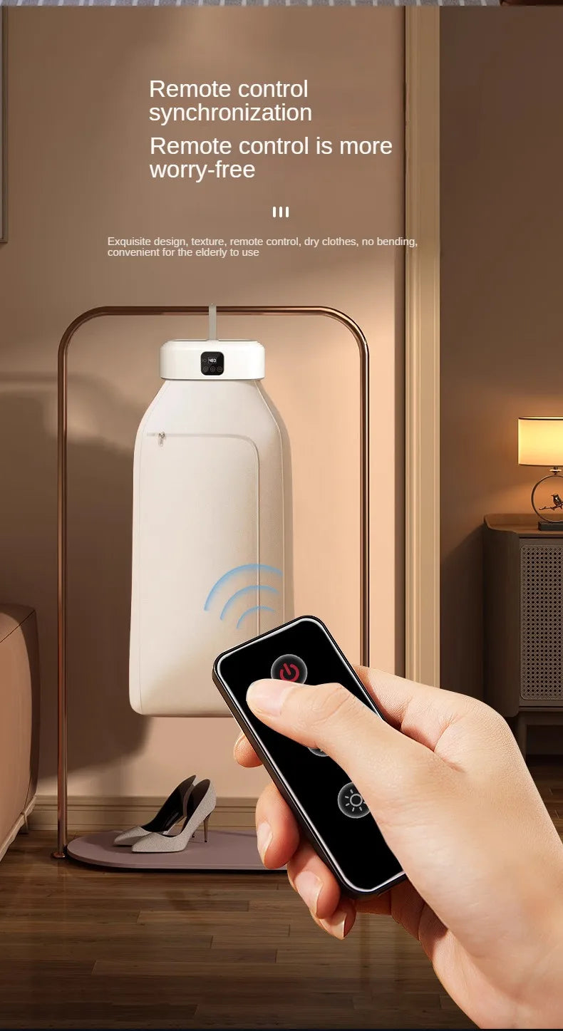 Compact Portable Clothes Dryer – Remote-Controlled