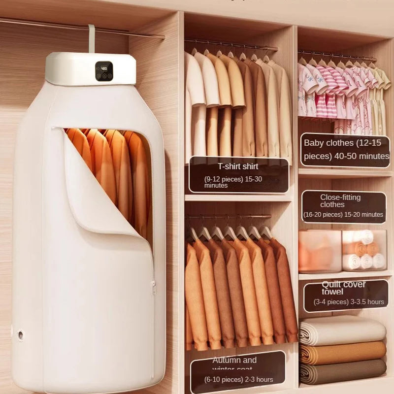 Compact Portable Clothes Dryer – Remote-Controlled