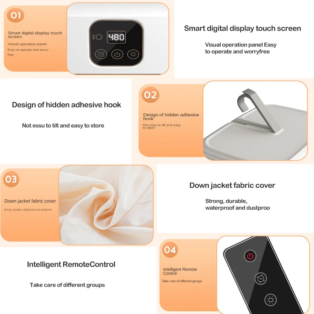 Compact Portable Clothes Dryer – Remote-Controlled
