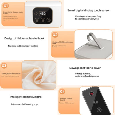 Compact Portable Clothes Dryer – Remote-Controlled
