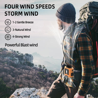 Orashare K200 – Turbo Waist Fan & Powerbank Combo ️‍😍❄️
