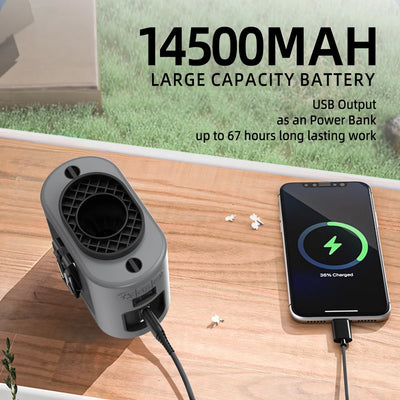 Orashare K200 – Turbo Waist Fan & Powerbank Combo ️‍😍❄️
